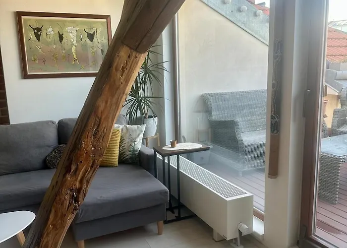 Loft S Dusi, Klidem A Terasou V Srdci Brna